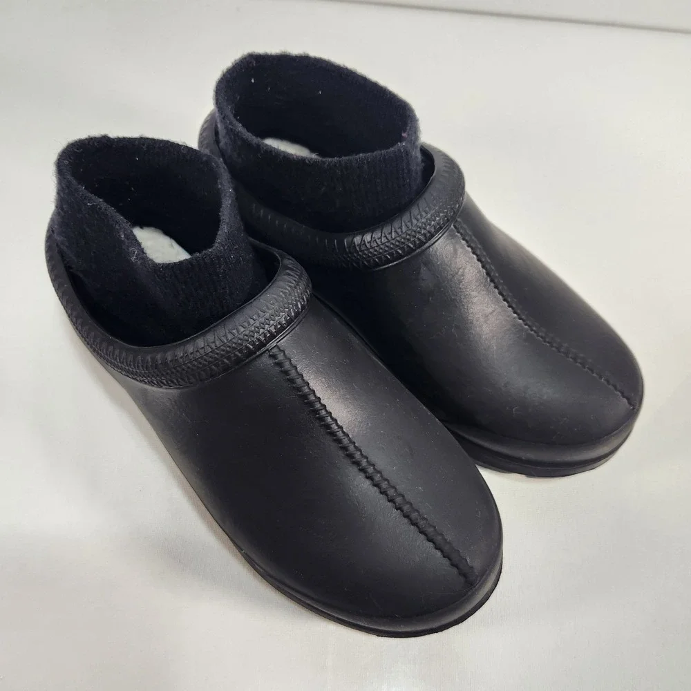 UGG Tasman X Womens Clog  Size 9 Black Removeable Sock Slip On Shoe Rain Boots